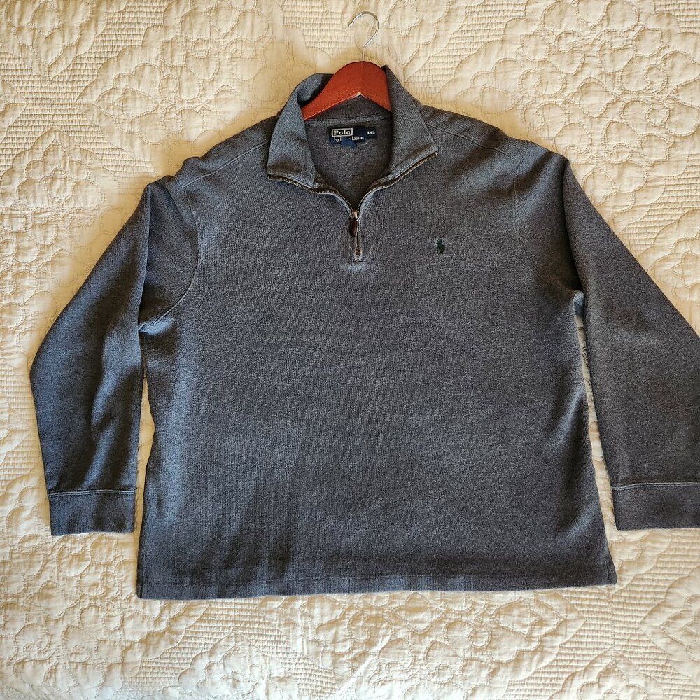 POLO by Ralph Lauren Men's Grey pullover sweater sz XXL